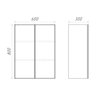 Шкаф подвесной Comforty 00-00017834 белый глянец 60 см